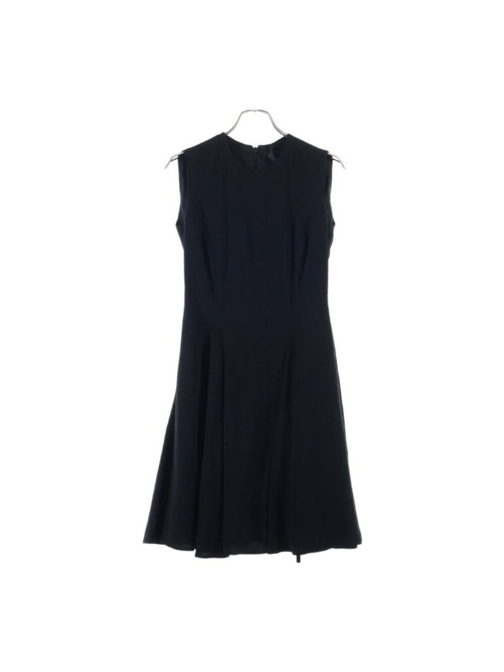 Versace Sleeveless Dress Medusa Belt Acetate Rayon Black